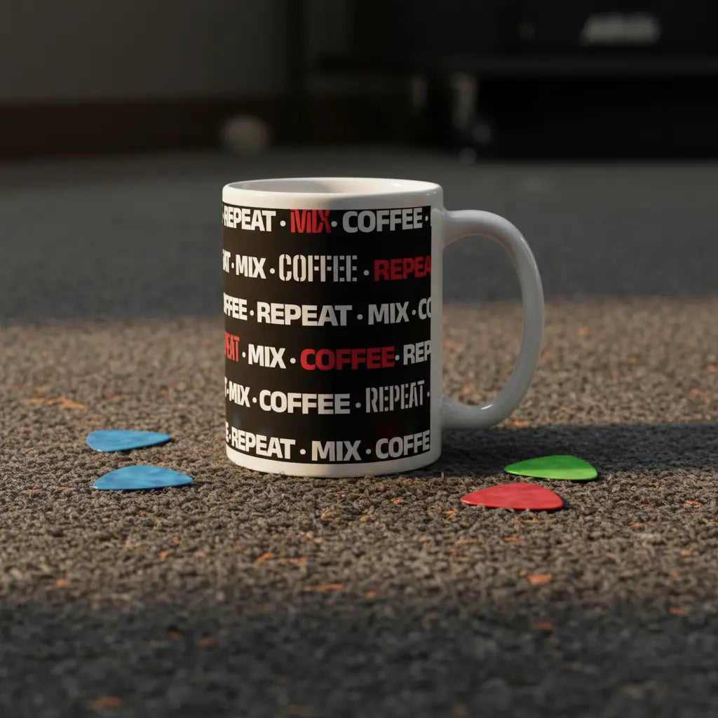 Mix. Coffee. Repeat. Pattern Mug