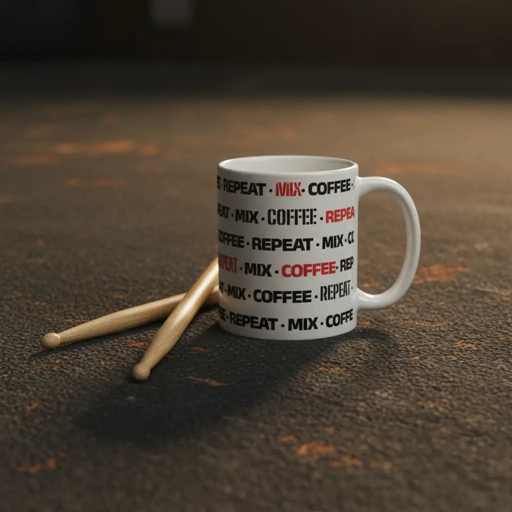 Mix. Coffee. Repeat. Pattern Mug